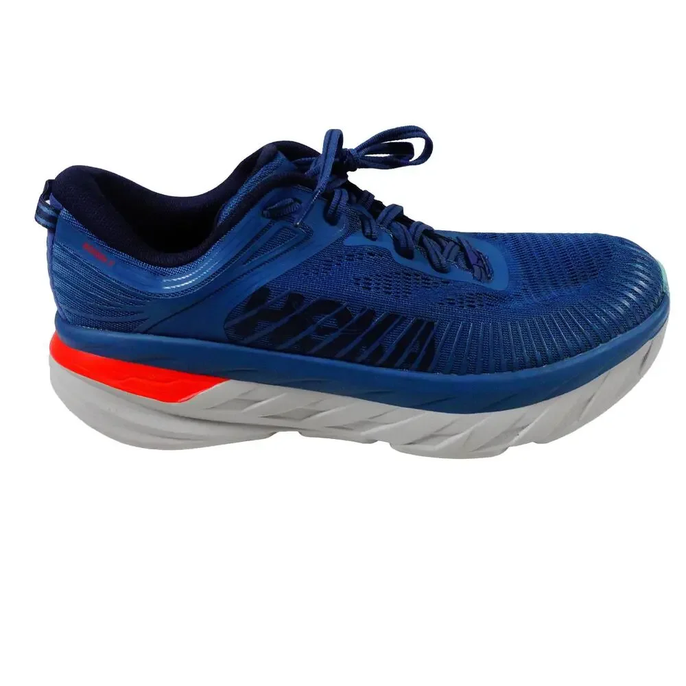 Hoka One One Bondi 7 Blue Running Sneakers Mens Size 9.5